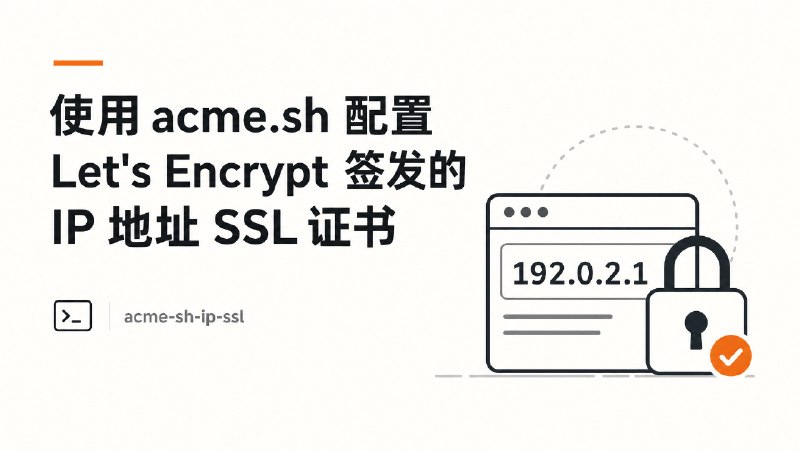 使用 acme.sh 配置 Let's Encrypt 签发的 IP 地址 SSL 证书 - 烧饼博客
