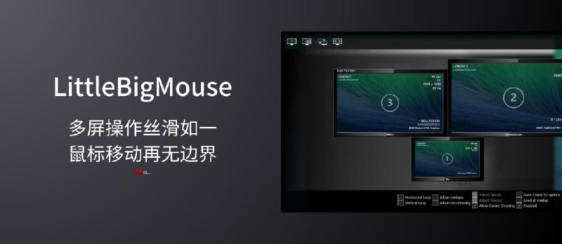 LittleBigMouse - 让多屏幕操作丝滑如一，鼠标移动再无边界 - 小众软件