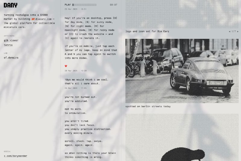 #优质博文 #趣站 #前端 #设计太优雅了：dany works on